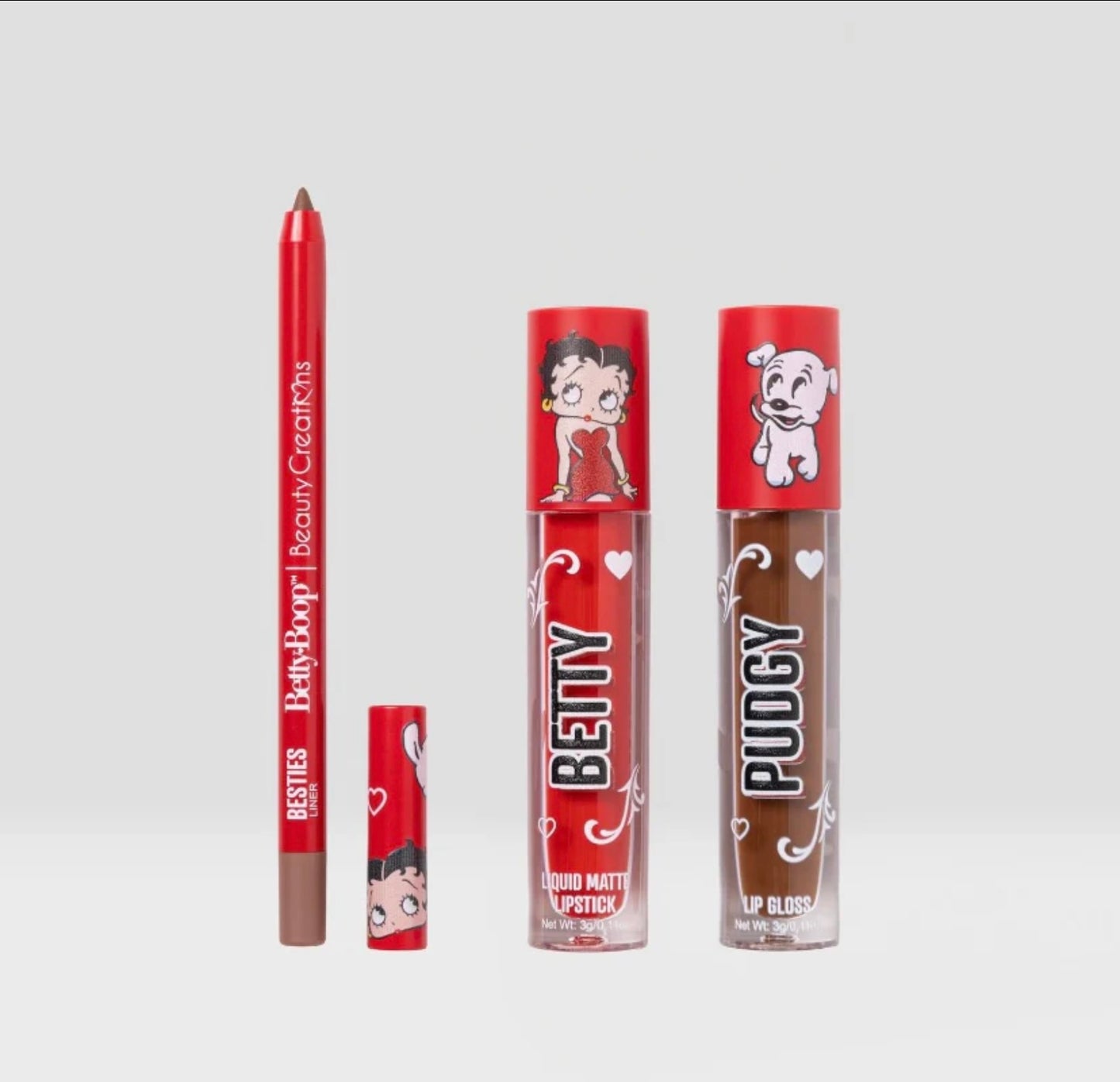 Betty boop lip trio