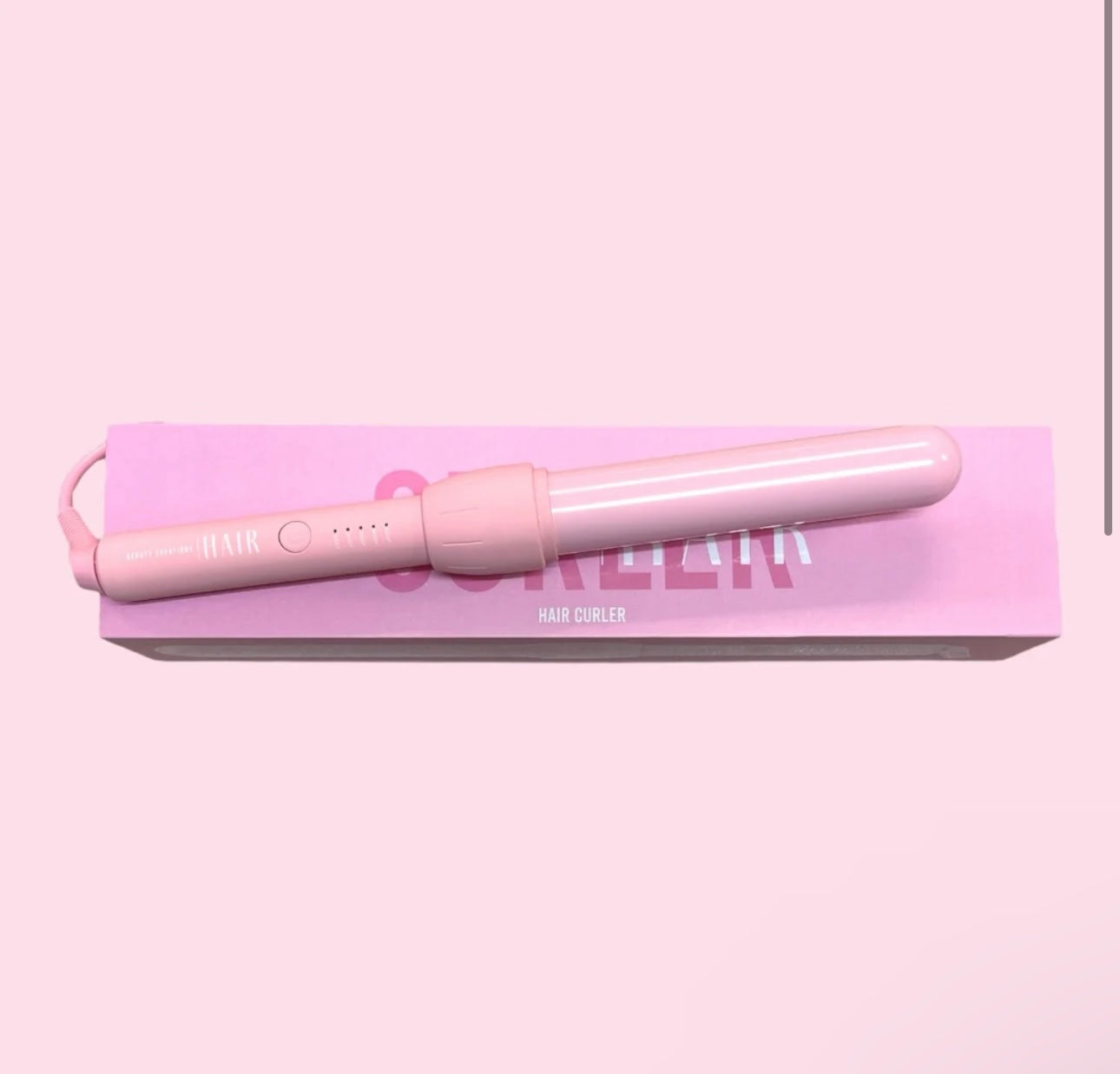 Hair curler pink