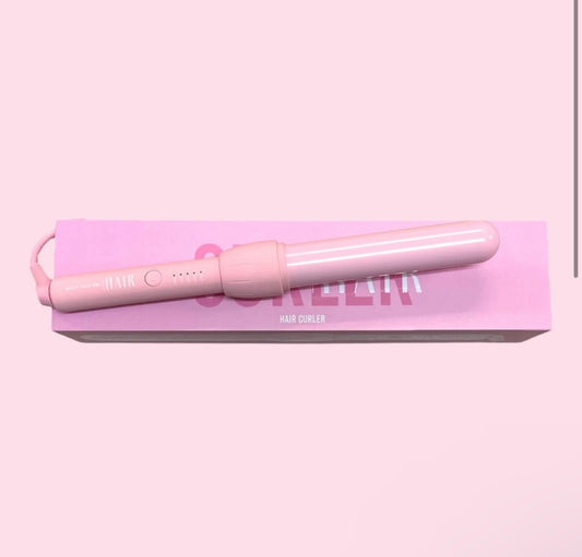 Hair curler pink